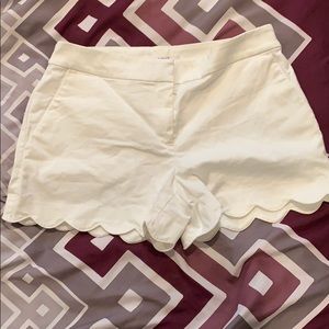Loft Scalloped Shorts (4 inch seam)
